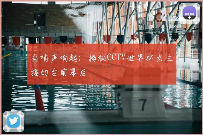 当哨声响起：揭秘CCTV世界杯女主播的台前幕后