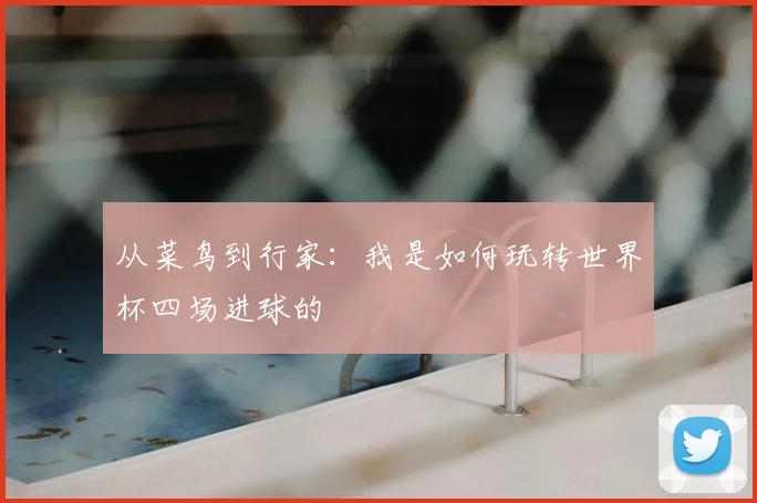 从菜鸟到行家：我是如何玩转世界杯四场进球的